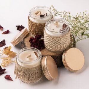 Festive Handcrafted Candle Set of 3