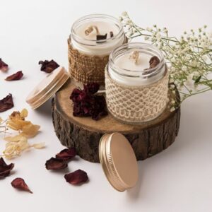 Festive Handcrafted Candle Set of 2